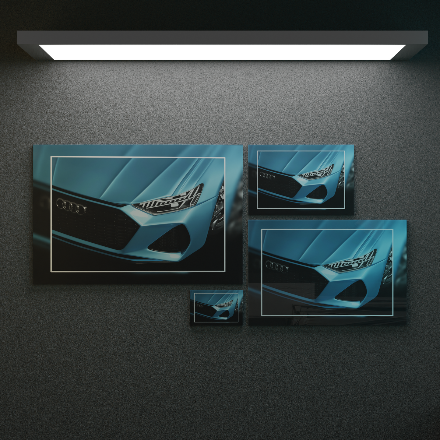Audi blau