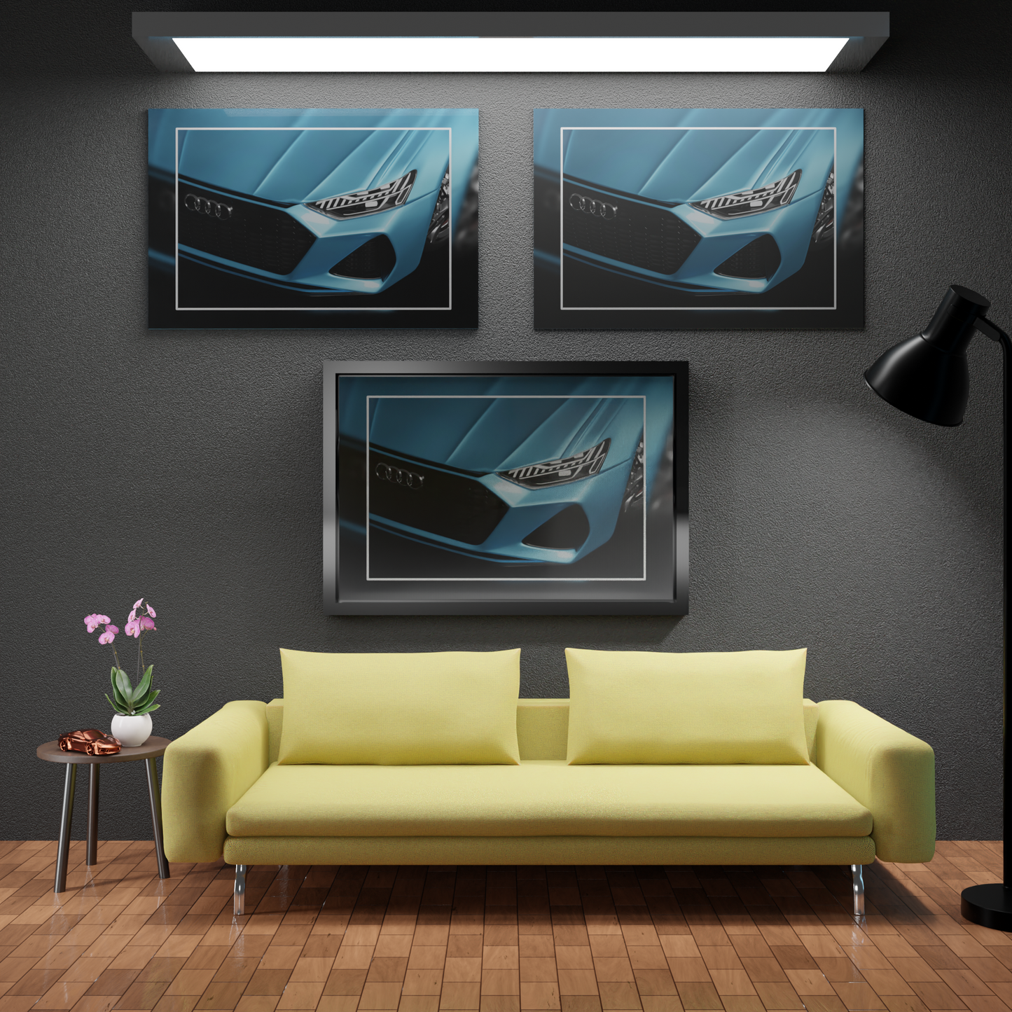 Audi blau